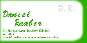 daniel raaber business card